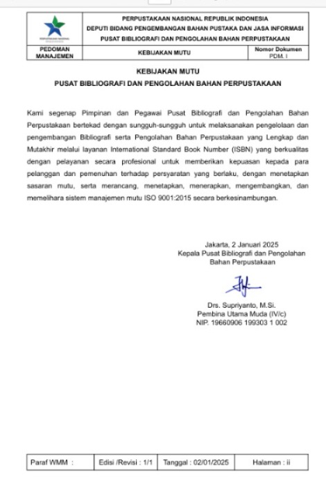 Kebijakan Mutu